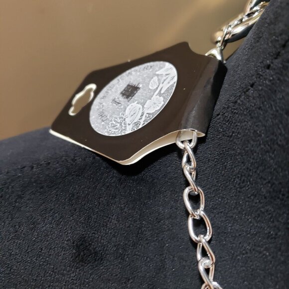 Chilly Bird Womens Silver Tone Bold Link Chain Lightweight Necklace with Lobster - Picture 6 of 7